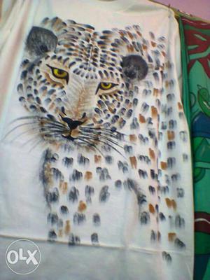 Black And Brown Cheetah Print Textile
