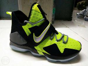 Black And Yellow Nike Basketball Shoe