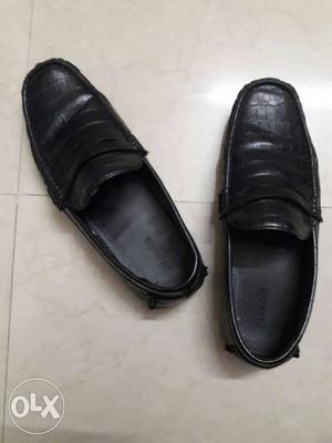 Black Leather Shoes- BATA