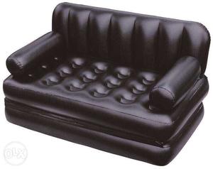 Black Tufted Inflatable Chair