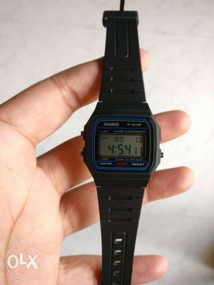 Blue And Black Casio Digital Watch