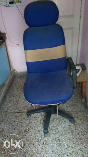 Blue Rolling Chair