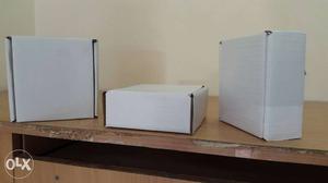 Boxes White Flat size  boxes