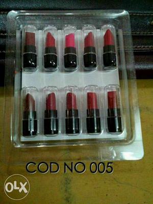 Branded 10 mat nd glory lipstick only 300rs