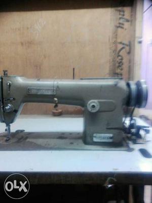 Brown Treadle Sewing Machine