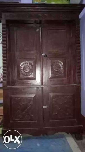 Brown Wooden 4-door Cabinet
