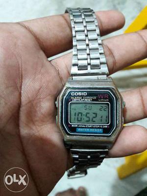 Casio orginal old watch silver working