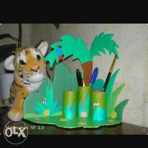 Coconut Palm Tree Pens And Pencils Holder