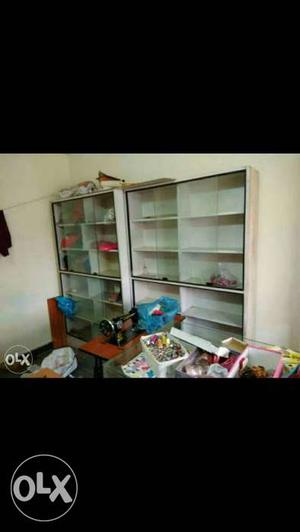 Cupboards in good condition for Shop purpose.