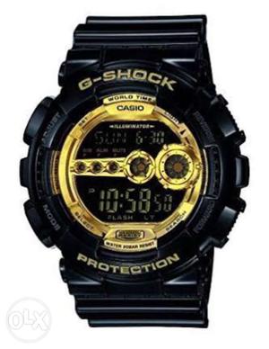 G shock gold with box and in warrenty