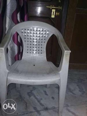 Gray Plastic Monobloc Chair