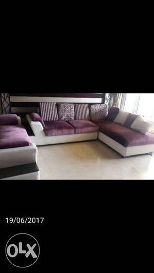 Hardly used 8 seater sofa for sale