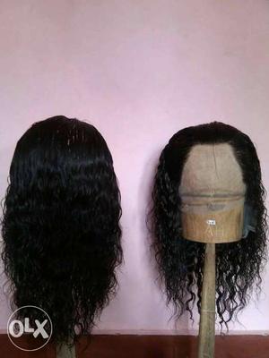 Human hair wig for installation