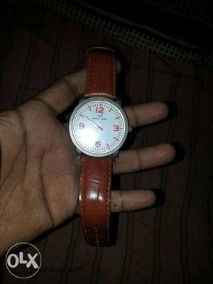 Orginal Provogue brown leather strap watch worth