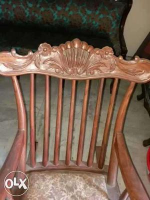 Pure teak carving rocking chair