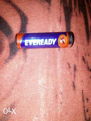 Purple And Orange Eveready Battery