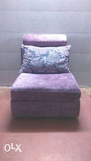 Purple Suede Chair