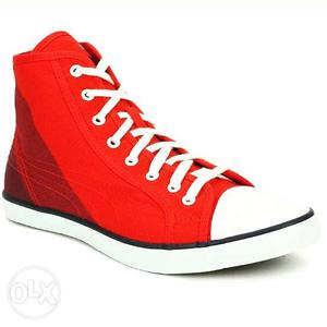 Red High-top Sneaker