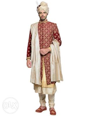 SHERWANI PAGDI Hyderabadi Dulha Mens Wear Maharaja Designer