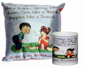 Set of cushion n mug gift your lovely sister or