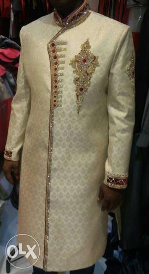 Sherwani is good condition i use only 1 time