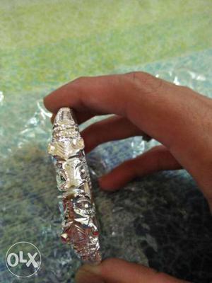 Silver bangle 100gm pure hand made sher muuh