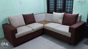 Sofa for sale...excellent finish, jute Fabric