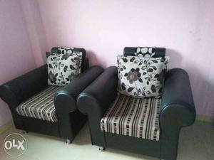 Two armchairs in good condition almost new