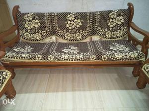 Urgent selling 3+2 sesham wood sofa set call