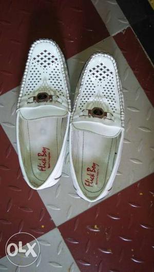 White Leather Shoe