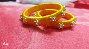 4 Red and yellow bangles for kids