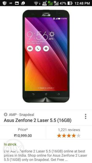 ASUS ZenFone 2 laser  gb memory 3 gb ram
