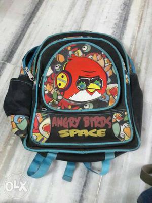 Black And Blue Angry Birds Space Backpack