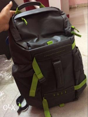Black And Green Backpack