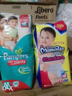 Free home delivery Pampers And Mamypoko Pants Packs