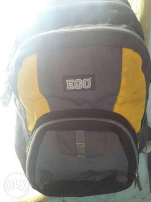 Grey And Yellow Ego Backpack