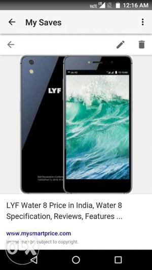 LYF water 8 mobile for sale