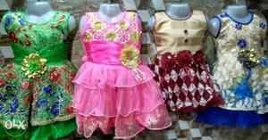 Party wear baby girls frocks in excellent fabric