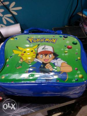 Pokemon Ash And Pikachu Printed Bag