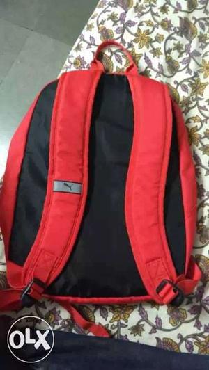 Red And Black Puma Backpack