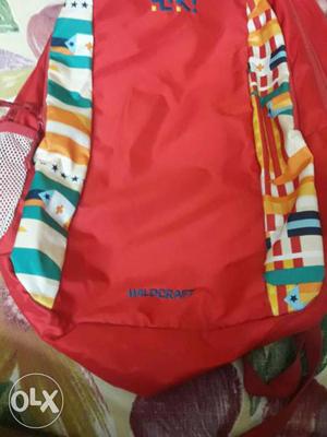 Red, White, And Orange Backpack