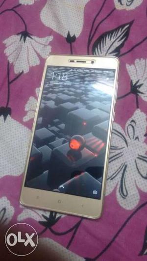 Redmi 3s prime Gold Screchless 6 month used with all