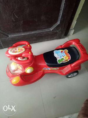 Toddler's Red And Black Ride-on Car