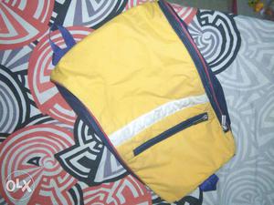 Yellow And Dark-blue. Tommy Hilfiger back pack
