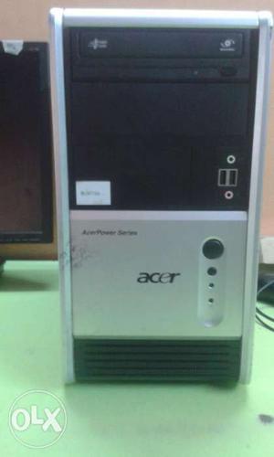 Acer brand core2 duo full pc 160gb, 2gb, 17"lcdkb mouse rs