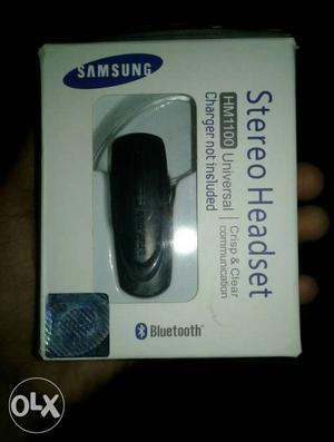 Black Samsung Bluetooth Stereo Headset In Box