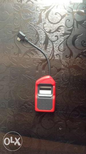 Red And Black USB Fingerprint Scanner