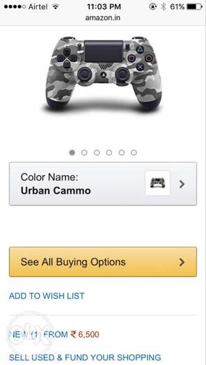 Urban Camouflage Sony PS4 Dualshock 4 Controller