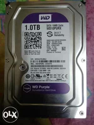 1.0 TB Western Digital Hard Disk Drive