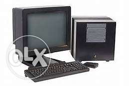 2nd hand cpu with crt monitor keybord and mouse rs.  &